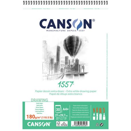 CANSON CANSON Skizzenpapier A4 31412A004 180g, weiss 30 Blatt  