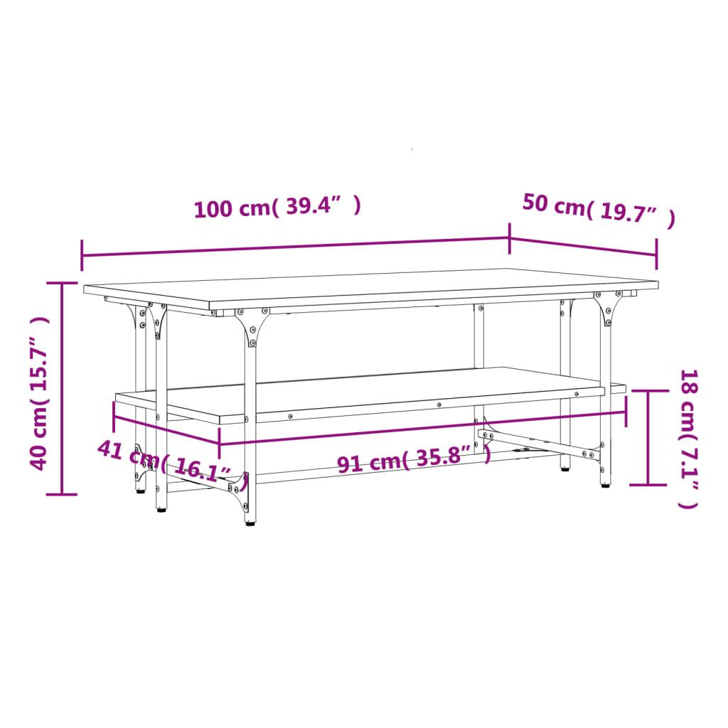 VidaXL Table basse bois d'ingénierie  