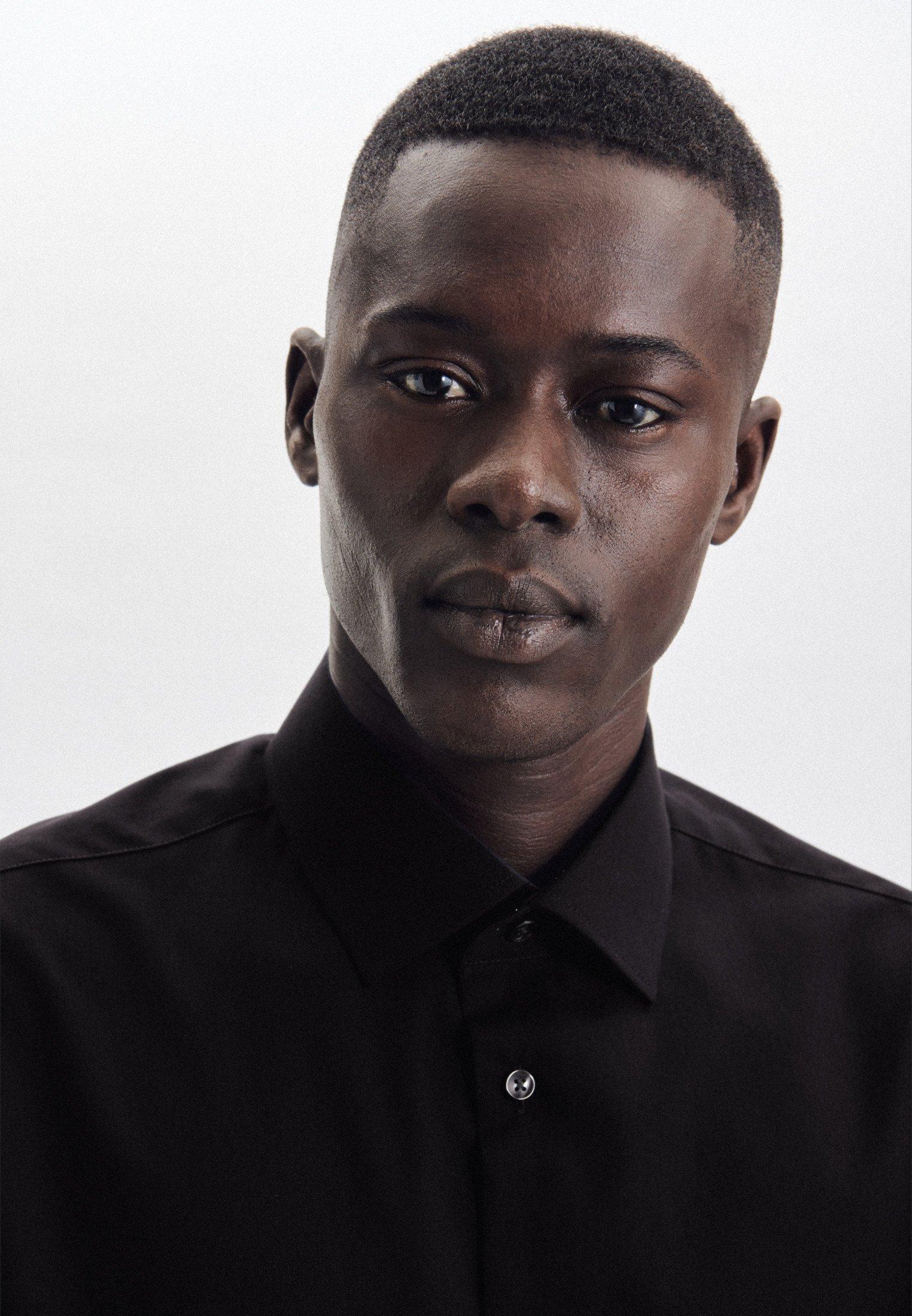 Seidensticker Business Hemd Shaped Fit Langarm Uni  