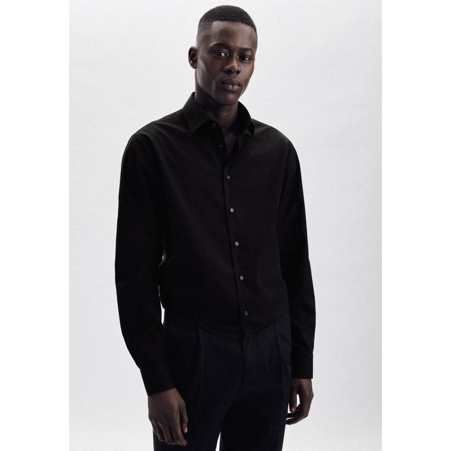 Seidensticker Camicia Business Shaped Fit Manica lunga tinta unita  