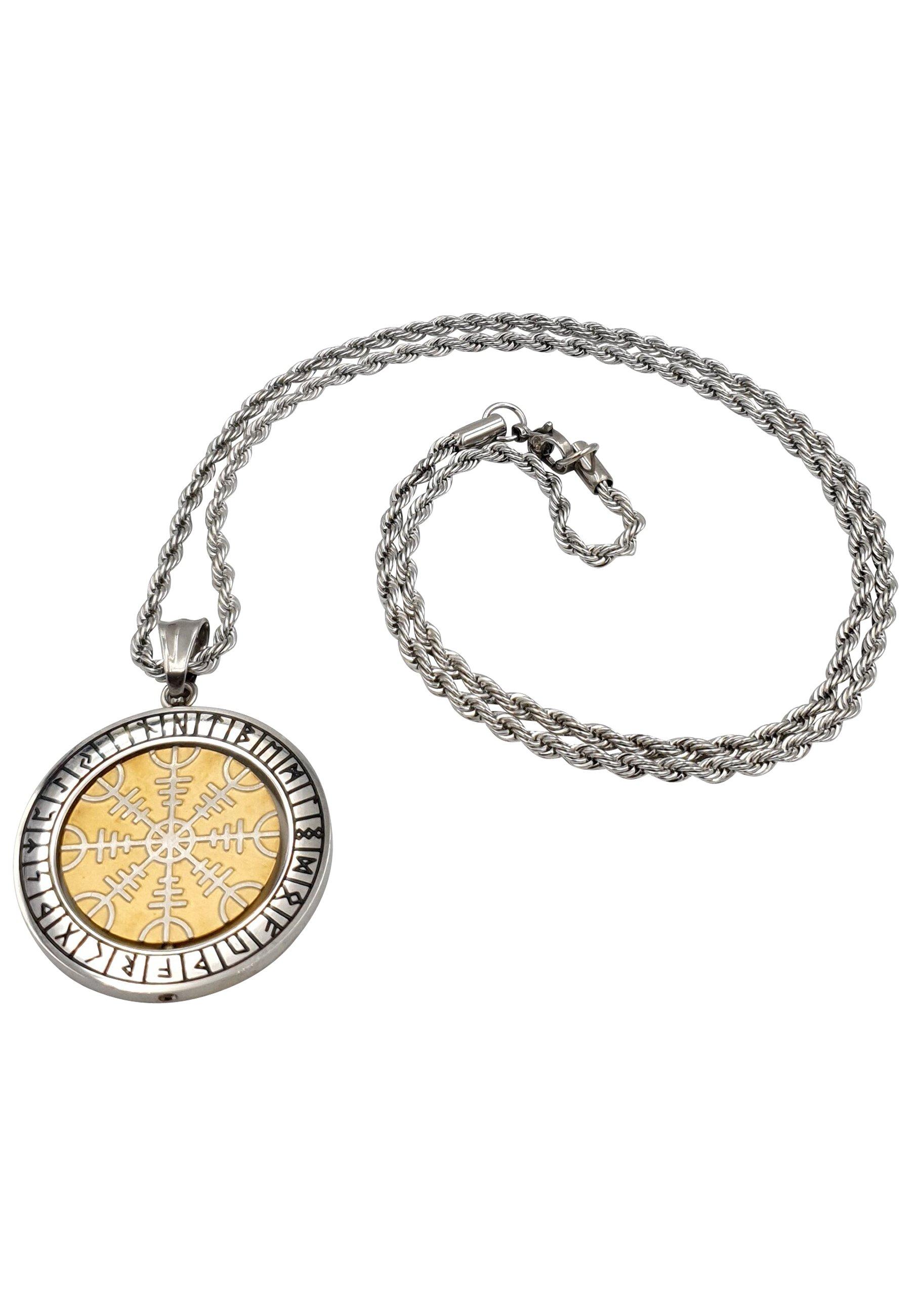 Image of Wikinger-kompass Kette Damen 60 cm