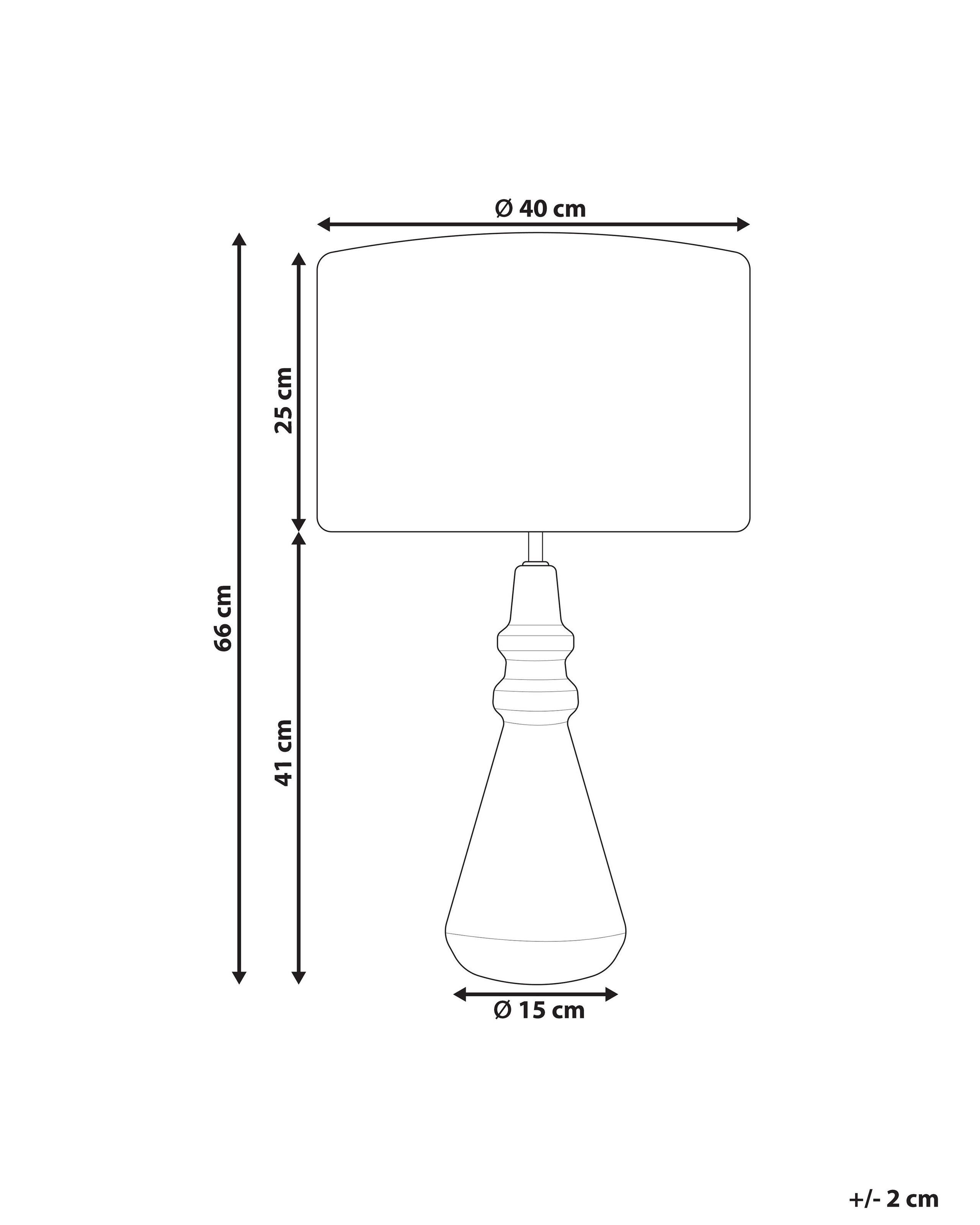 Beliani Lampe à poser en Céramique Moderne CERILLOS  