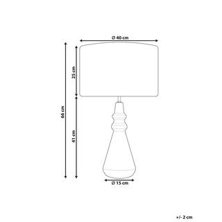 Beliani Lampe à poser en Céramique Moderne CERILLOS  