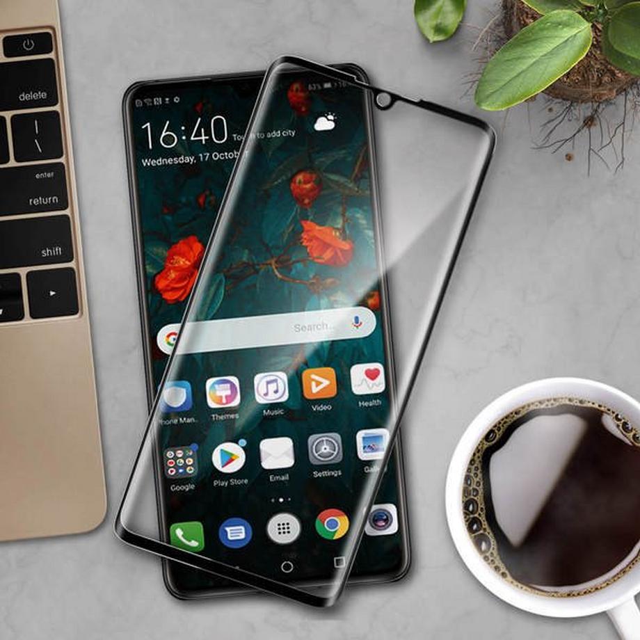 Avizar  Panzerglas Folie Huawei P30 Schwarz 