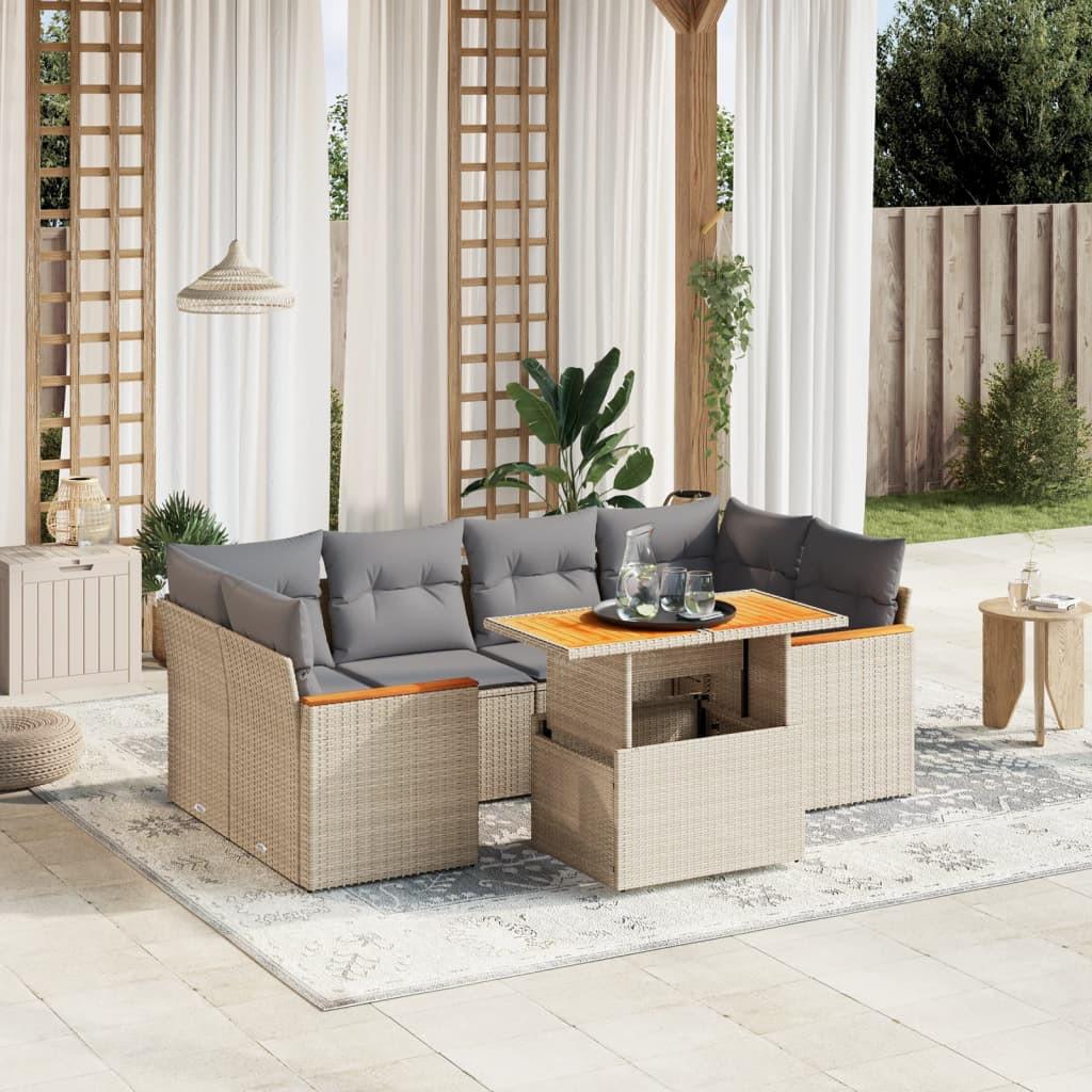 VidaXL Garten sofagarnitur poly-rattan  