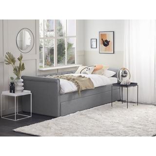 Beliani Letto con rete a doghe en Poliestere Glamour LIBOURNE  