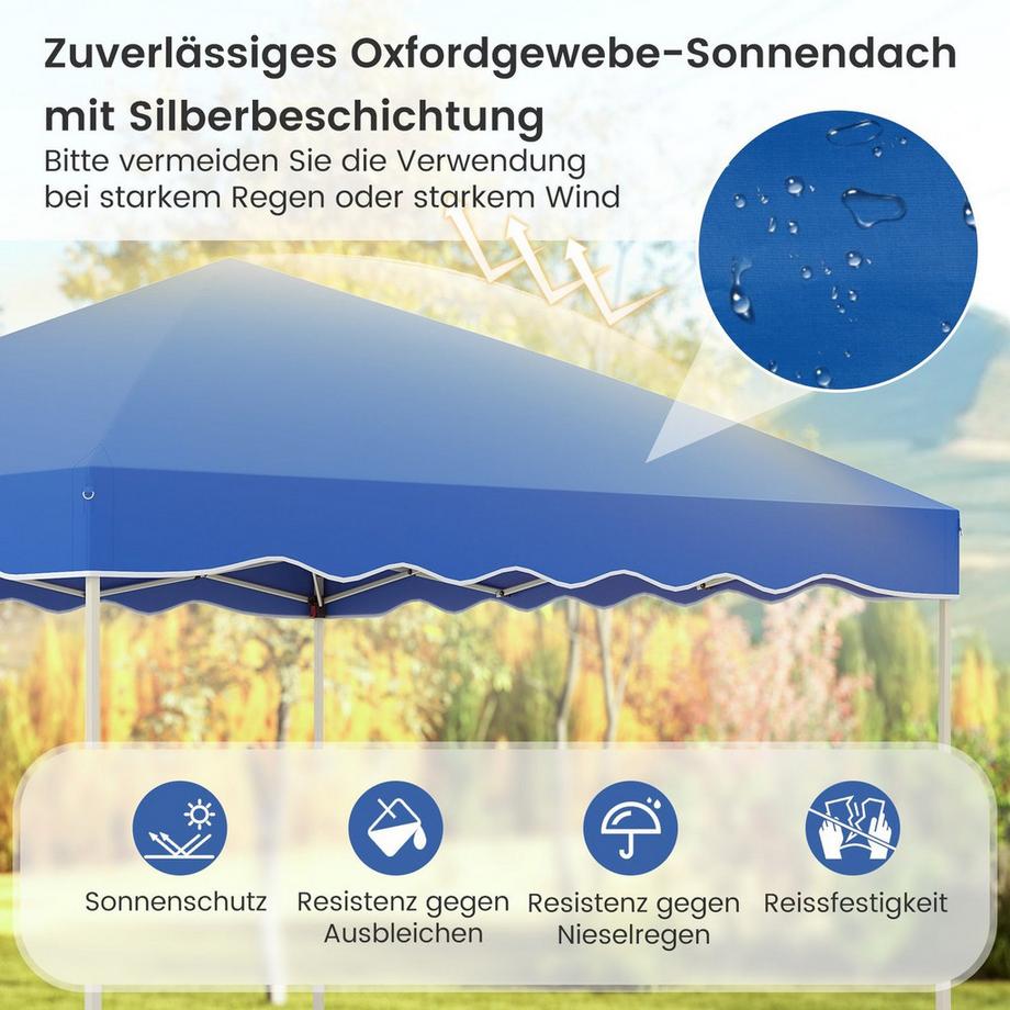 Northix Pop-Up-Überdachungszelt mit Rädern  