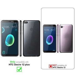 Cadorabo  Housse compatible avec HTC Desire 12 PLUS - Hard Case Coque de protection d'aspect métallique contre les rayures et les chocs 