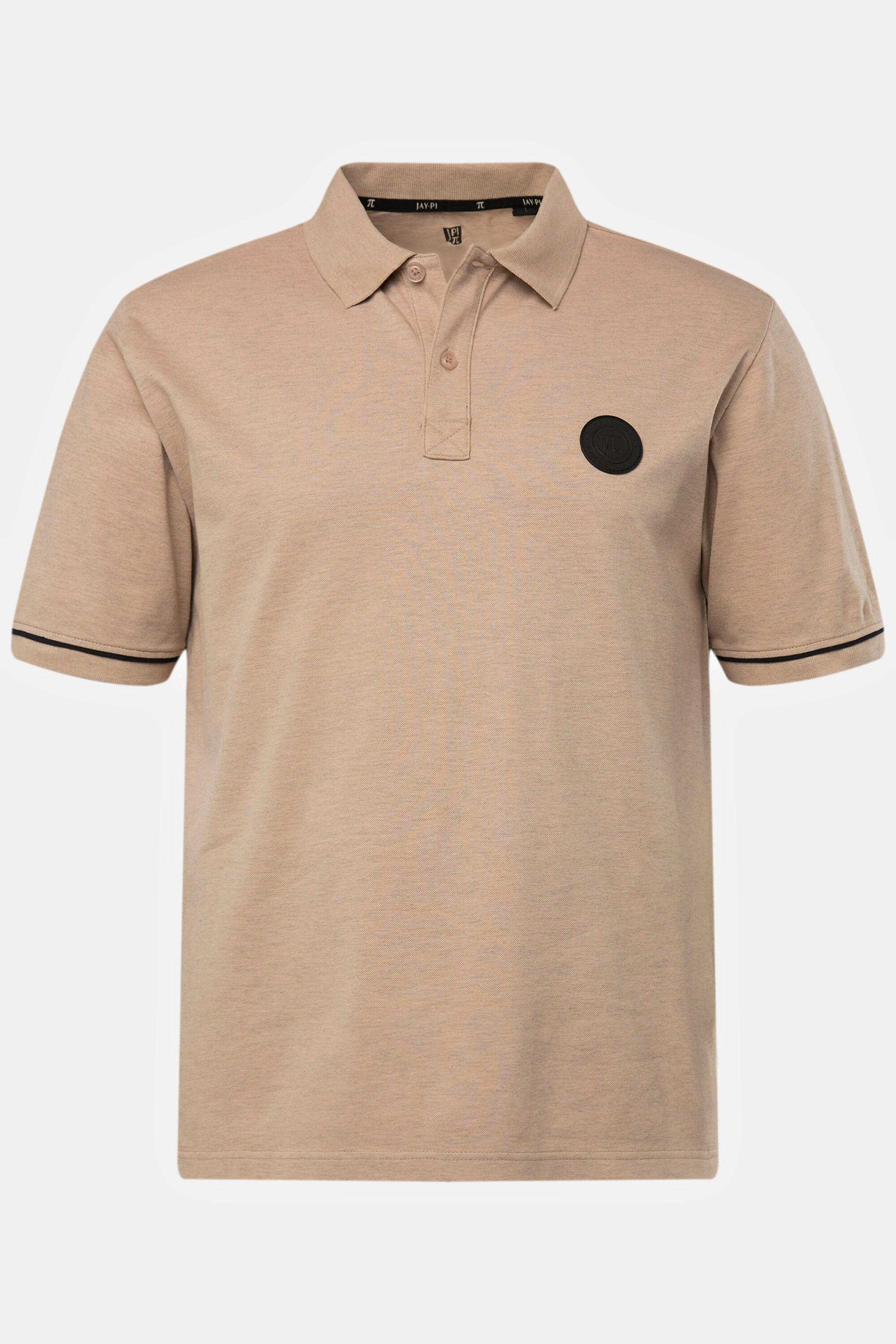 JP1880  Maglia polo da golf in piqué mélange con FLEXNAMIC® e mezze maniche 