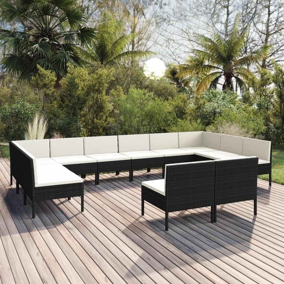 VidaXL Ensemble de meubles de jardin rotin synthétique  