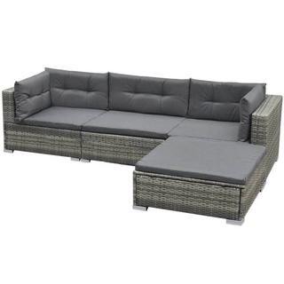 VidaXL Garten-sofagarnitur poly-rattan  