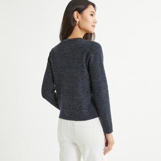 La Redoute Collections  Cardigan mit rundem Ausschnitt und Knopfleiste 