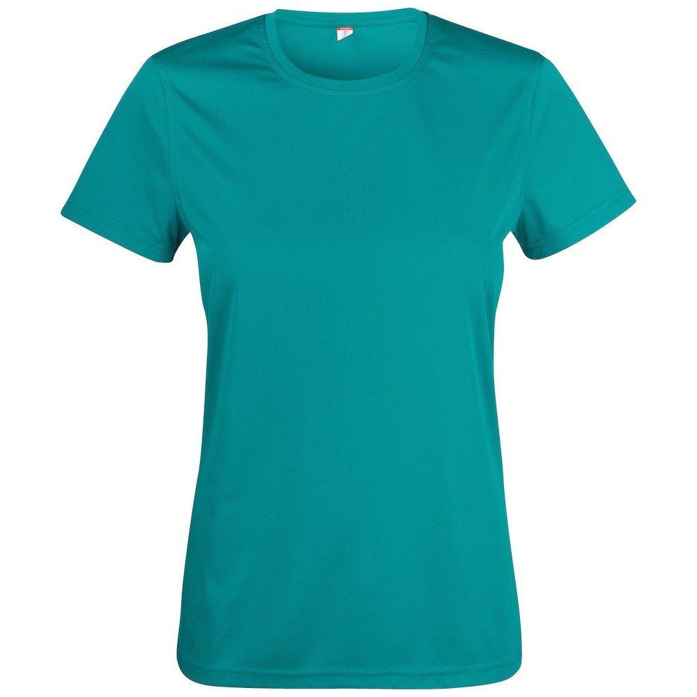 Image of Basic Active Tshirt Damen Blau S