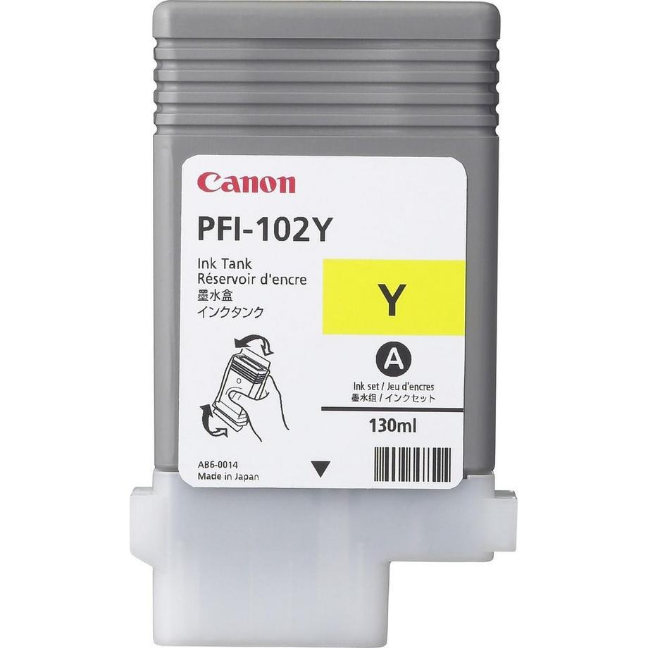 Canon  CANON Tintenpatrone yellow PFI-102Y iPF 700 130ml 