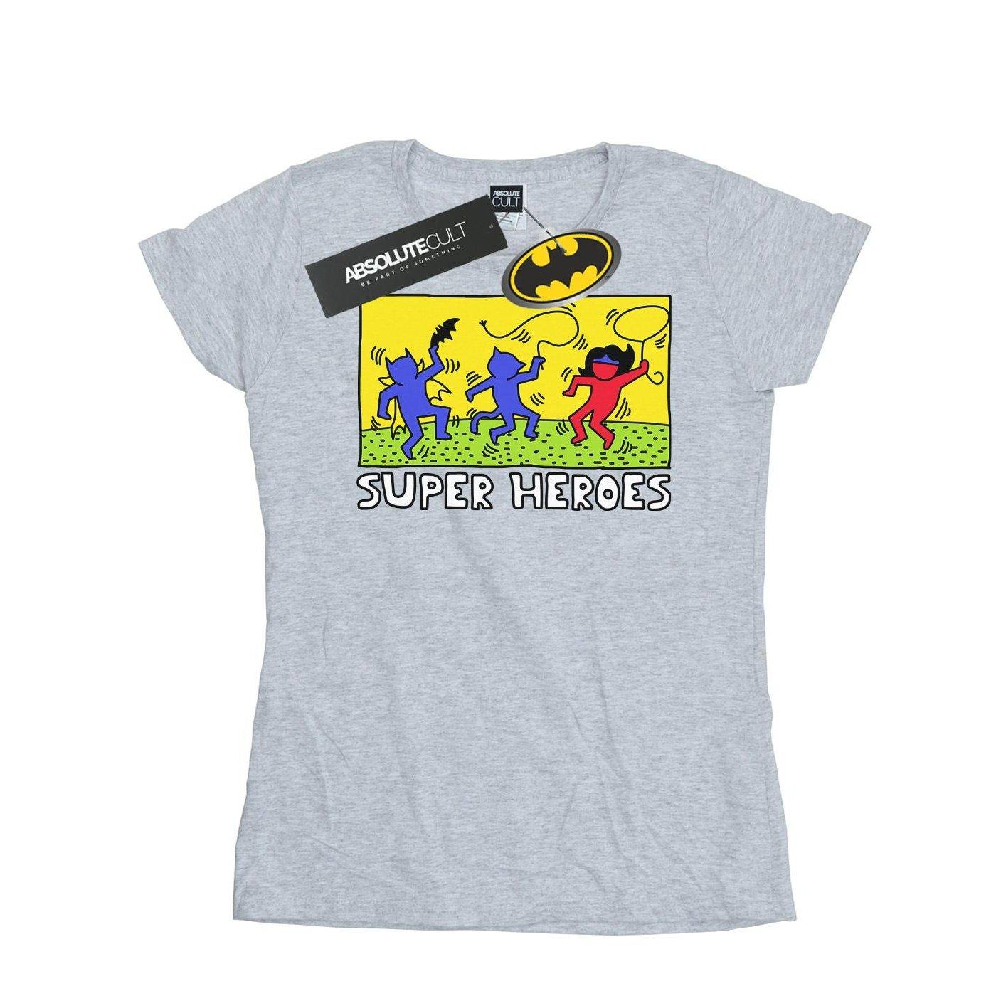 Image of Batman Pop Art Tshirt Damen Grau L