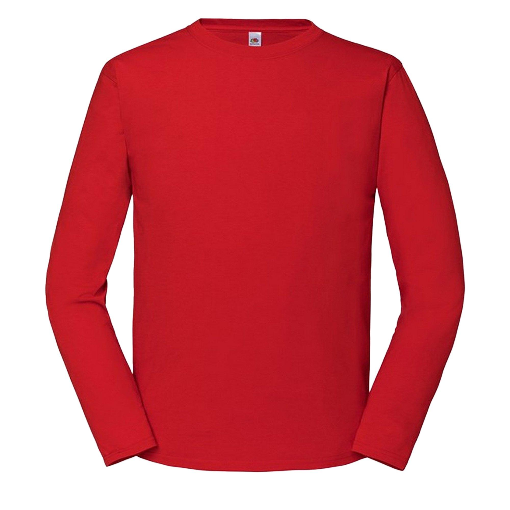 Image of Iconic 195 Premium Tshirt Langärmlig Herren Rot Bunt XS
