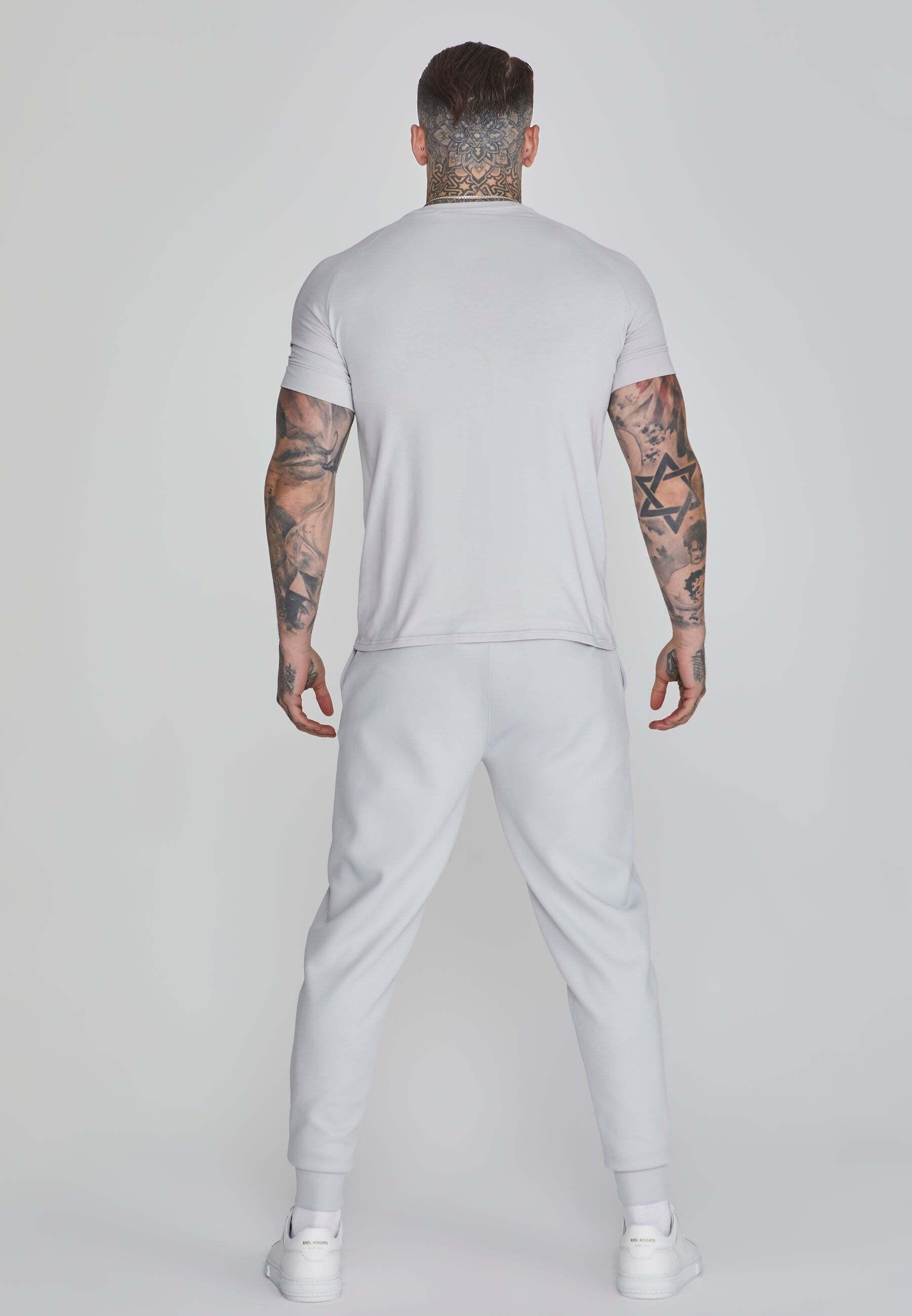 Sik Silk  T-Shirt Smart T-Shirt in Light Grey 