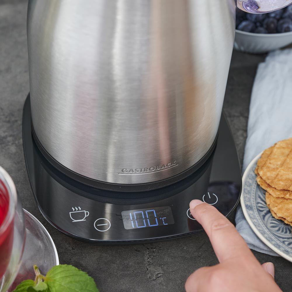 Gastroback WASSERKOCHER ADVANCED THERMO 1.7L, SILBER  