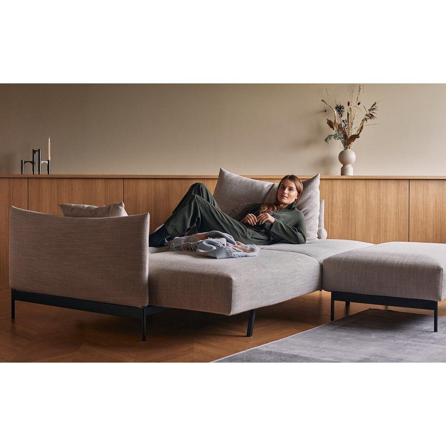 Innovation Living Ottoman Malloy - Kenya Gravel  