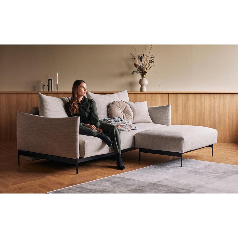 Innovation Living Ottoman Malloy - Kenya Gravel  