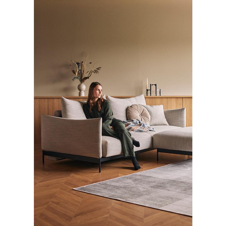 Innovation Living Ottoman Malloy - Kenya Gravel  