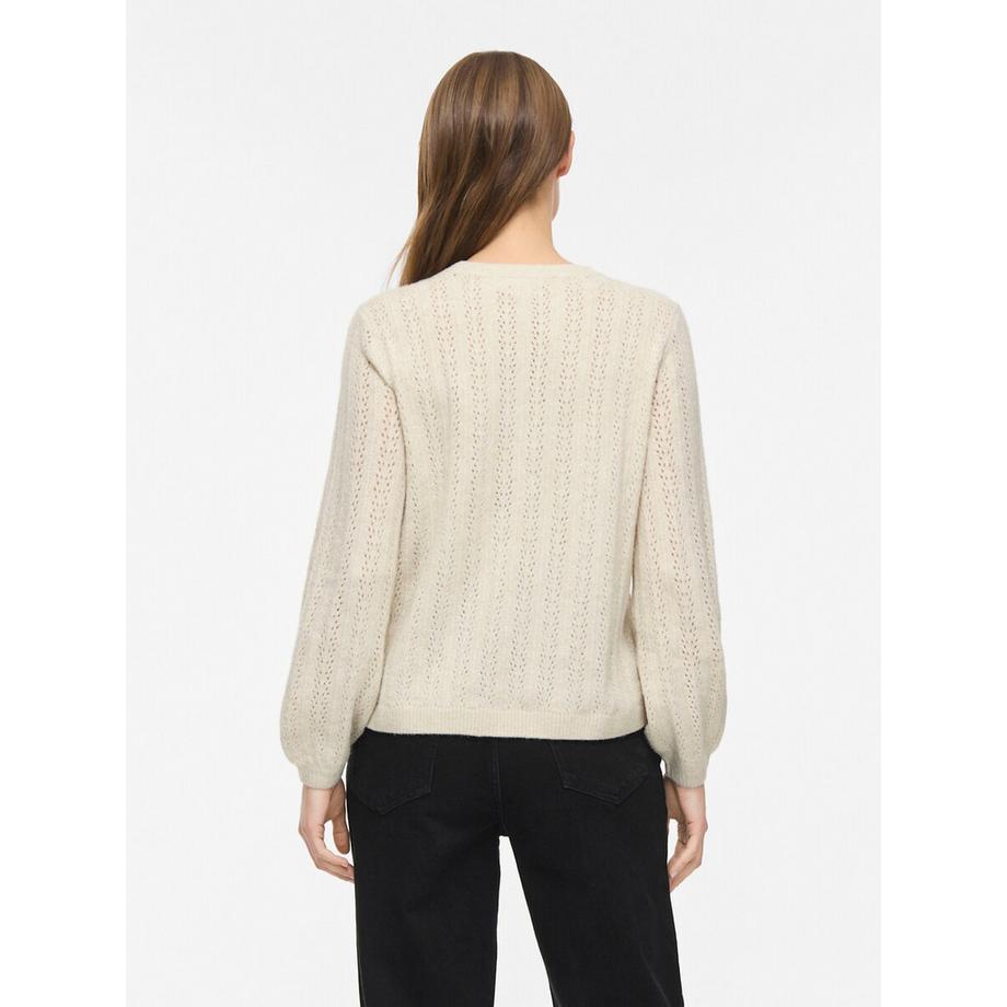 VILA Pull ajouré col rond  