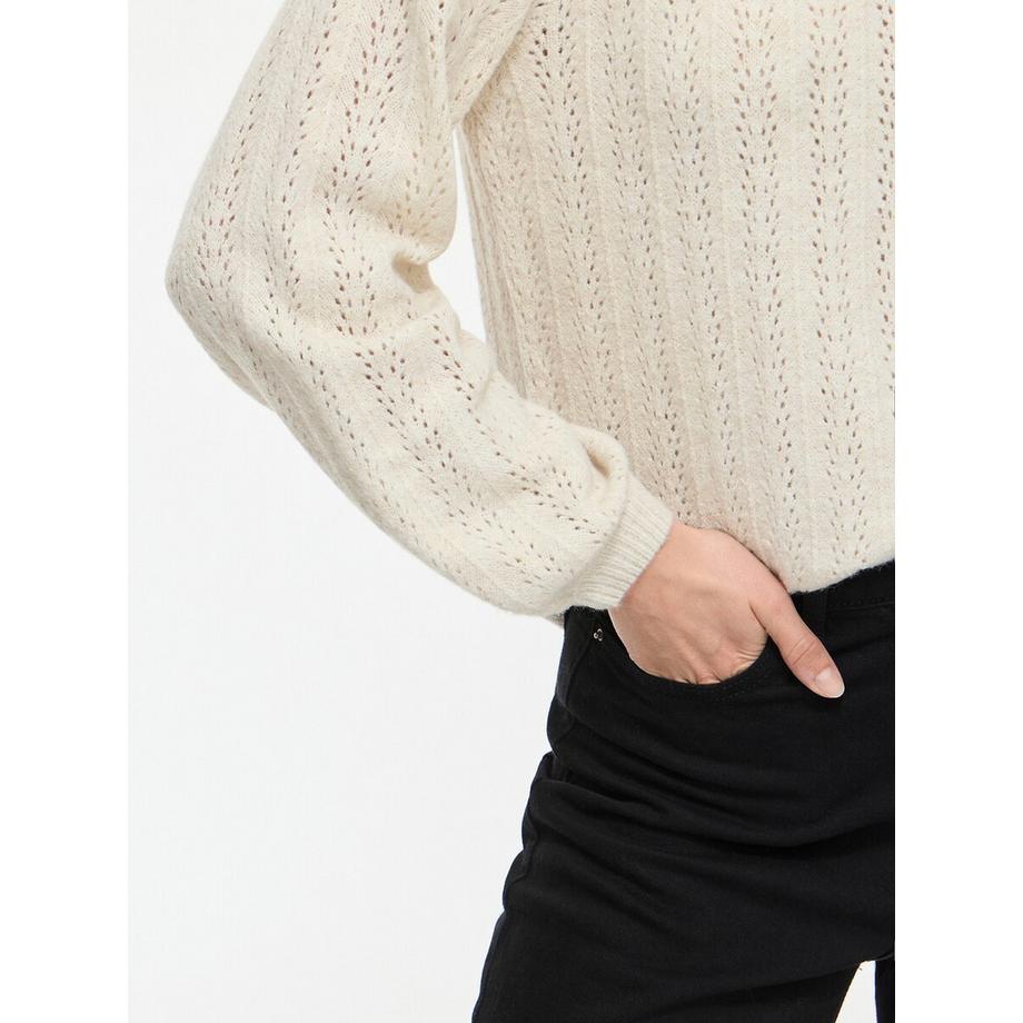 VILA Pull ajouré col rond  