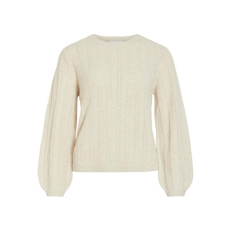 VILA Pull ajouré col rond  