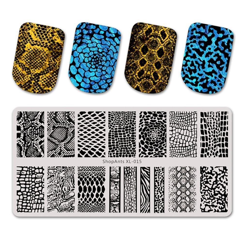 B2X  Plateau pour nail stamping - motif animalier 