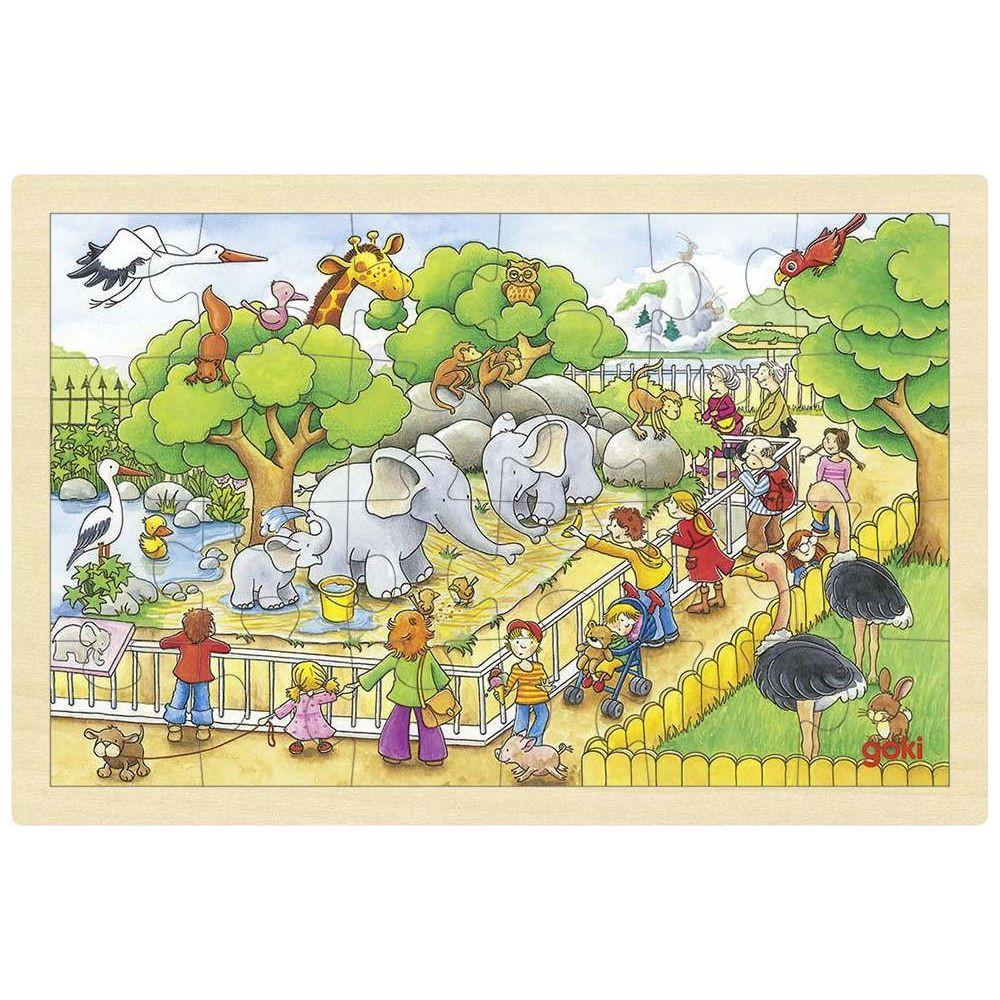 Image of Puzzle Einlegepuzzle Zoobesuch