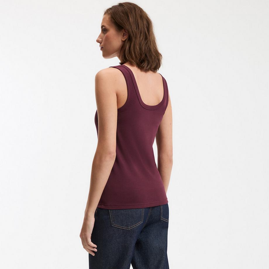 La Redoute Collections Rundhals Ärmelloses Top  