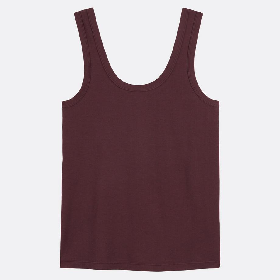 La Redoute Collections Rundhals Ärmelloses Top  