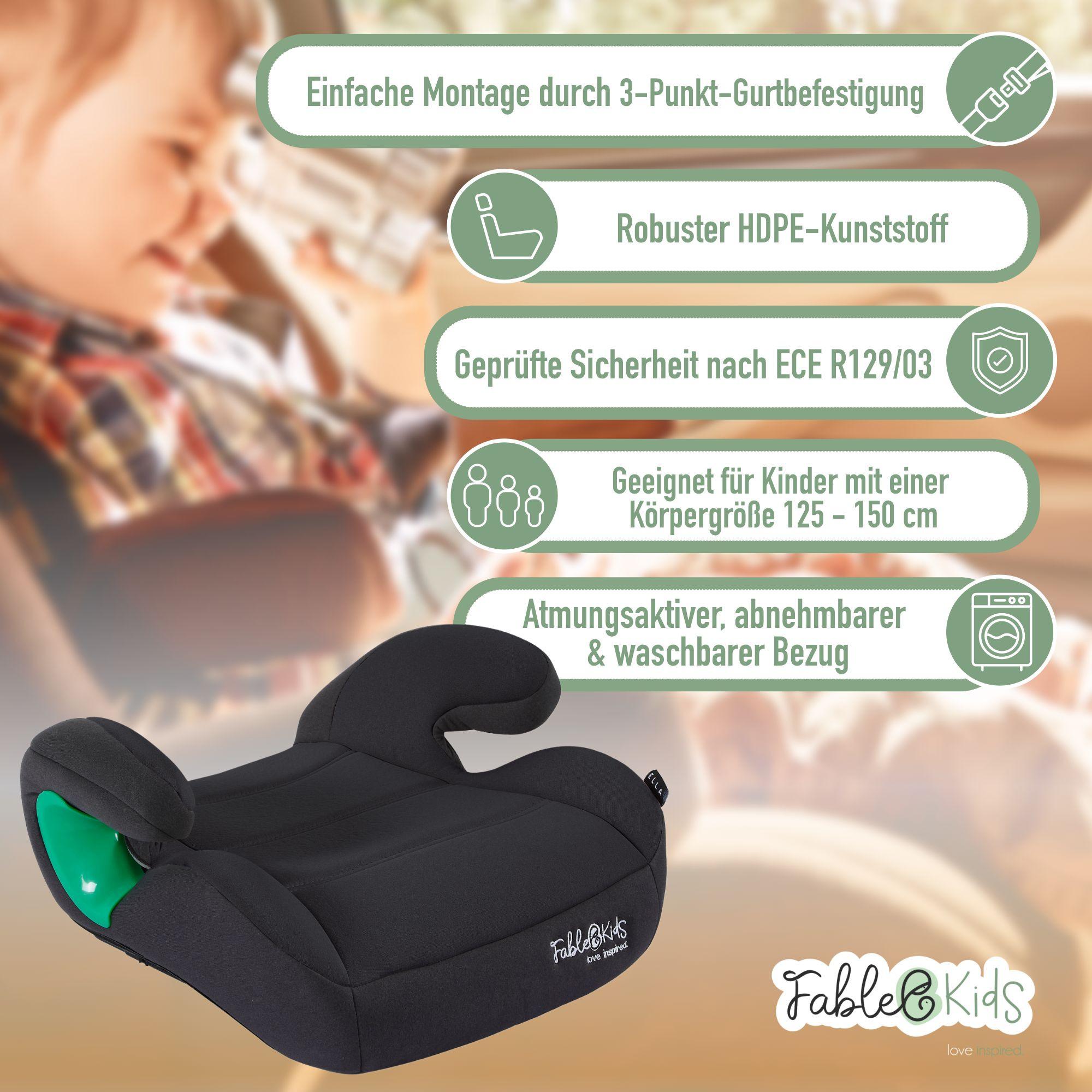 FableKids  Siège auto pour enfants Siège auto pour enfants Rehausseur ECE 