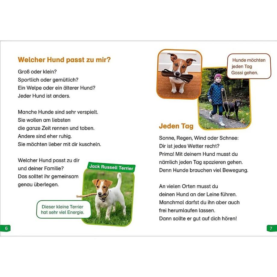 Was ist Was Erstes Lesen easy! Hunde (Nr.9) Meierjürgen, Sonja; Gerstner, Marie (Illustrationen) Copertina rigida 