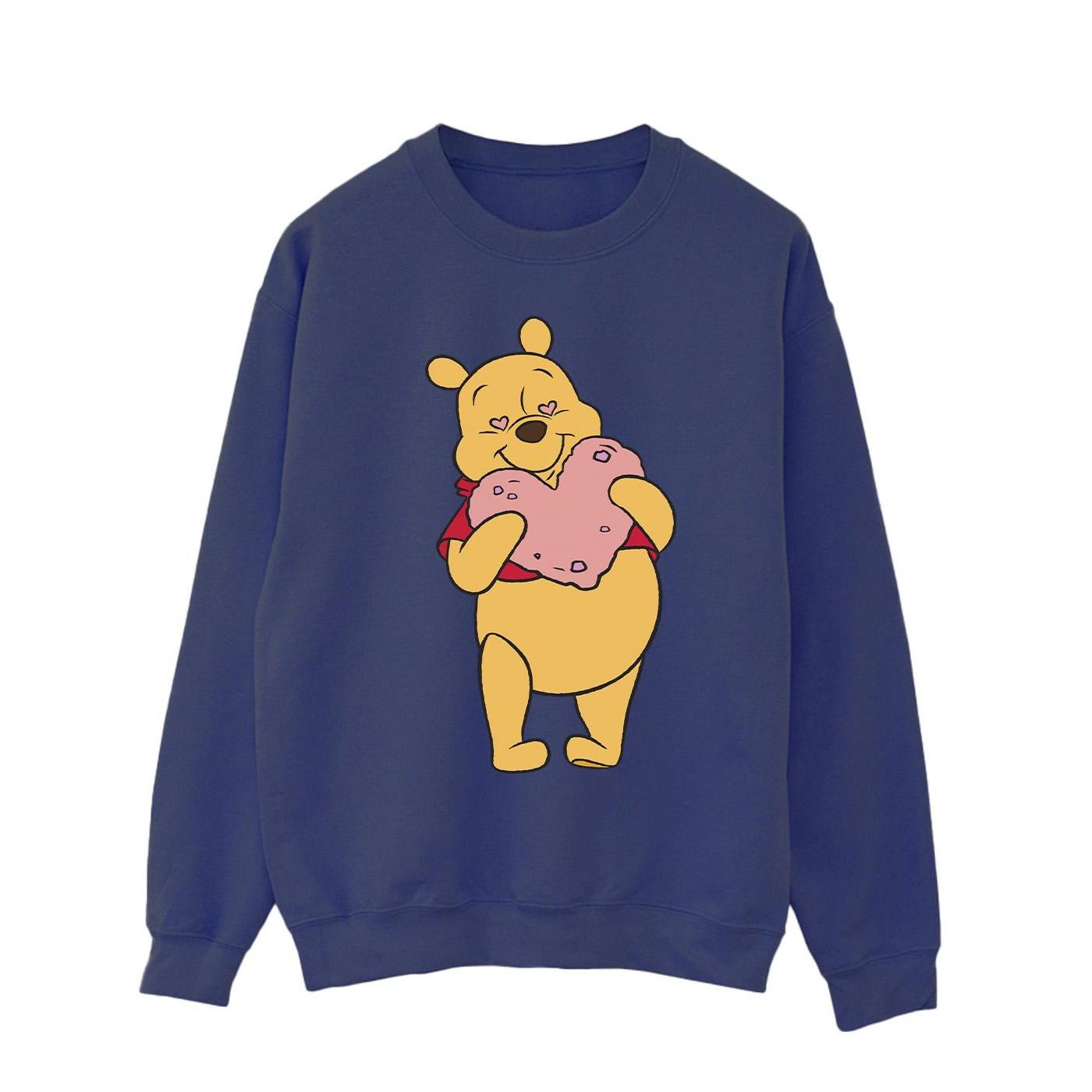 Image of Winnie The Pooh Heart Eyes Sweatshirt Herren Marine L