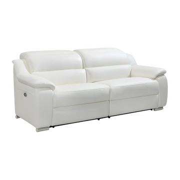 Relaxsofa elektrisch 3Sitzer ARENA III Leder Elfenbeinfarben