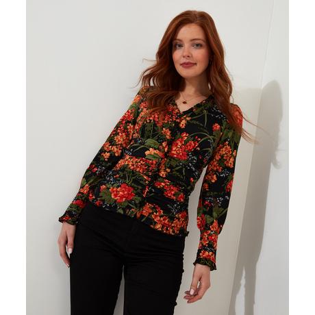 Joe Browns  Gerüschte Bluse mit Blumenmuster 