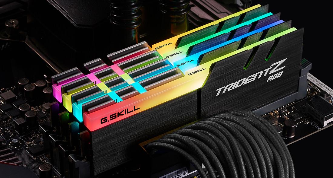 G.Skill  Trident Z RGB F4-3600C16Q-64GTZRC memoria 64 GB 4 x 16 GB DDR4 3600 MHz 