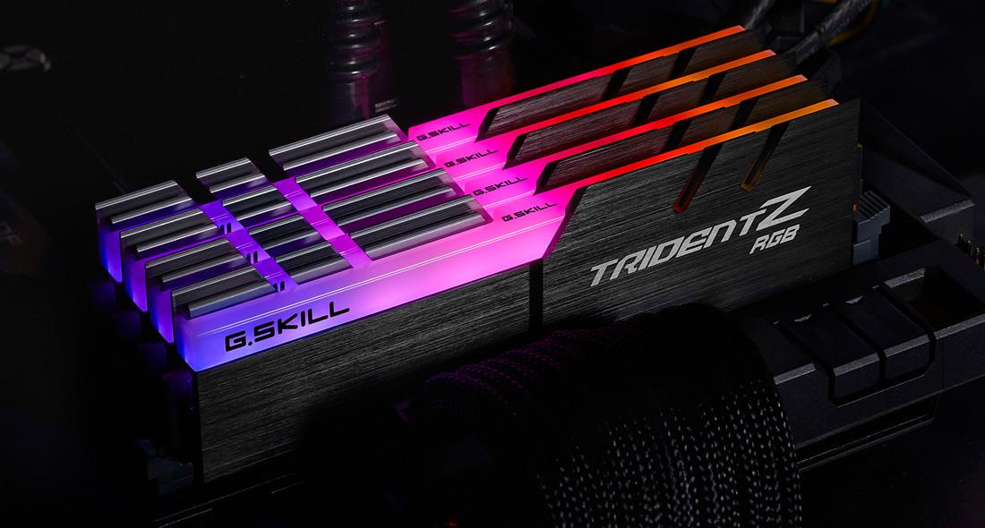 G.Skill  Trident Z RGB F4-3600C16Q-64GTZRC memoria 64 GB 4 x 16 GB DDR4 3600 MHz 