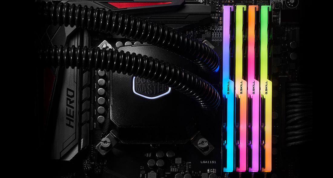 G.Skill  Trident Z RGB F4-3600C16Q-64GTZRC memoria 64 GB 4 x 16 GB DDR4 3600 MHz 
