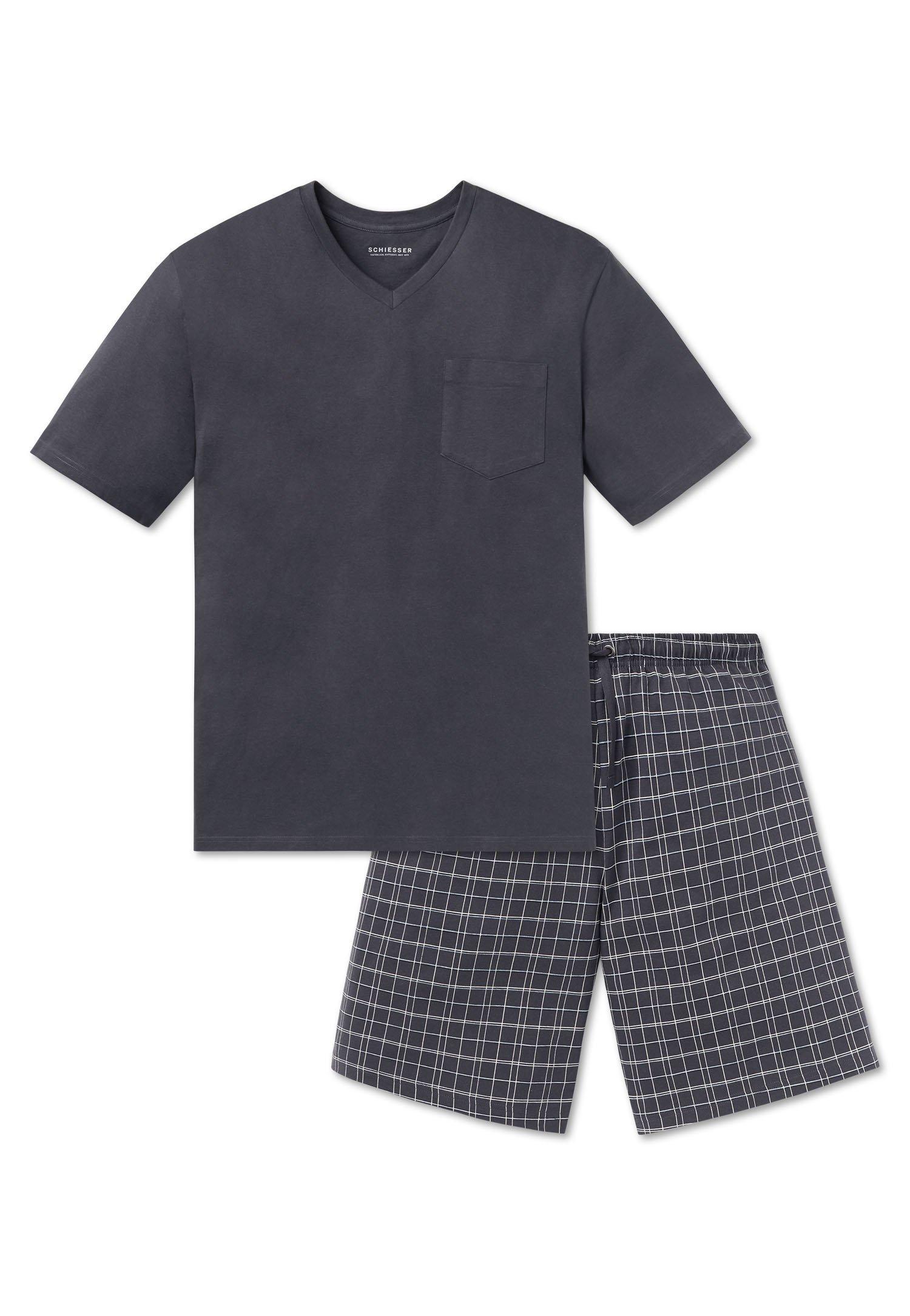 Image of Pyjama Bequem Sitzend Unisex Grau XL