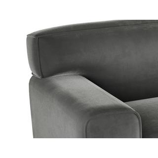 Vente-unique Sofa 3-Sitzer - Samt - Grau - OTRANO  