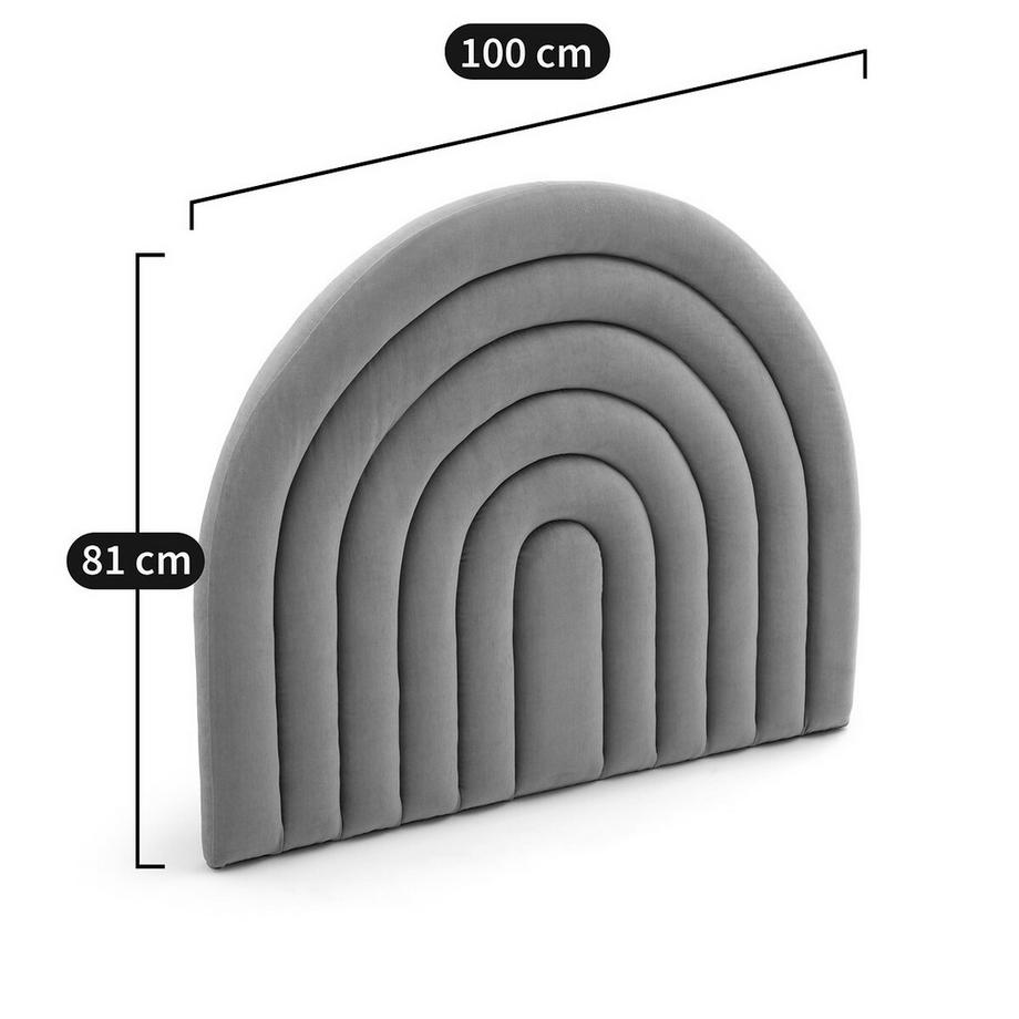 La Redoute Intérieurs Tête de lit rembourrée arc-en-ciel velours  