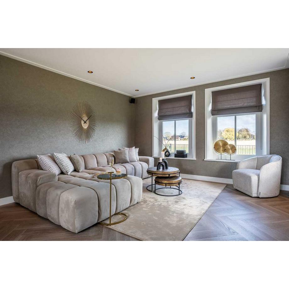 mutoni Couchtisch Derby gold 74x74 (2er-Set)  