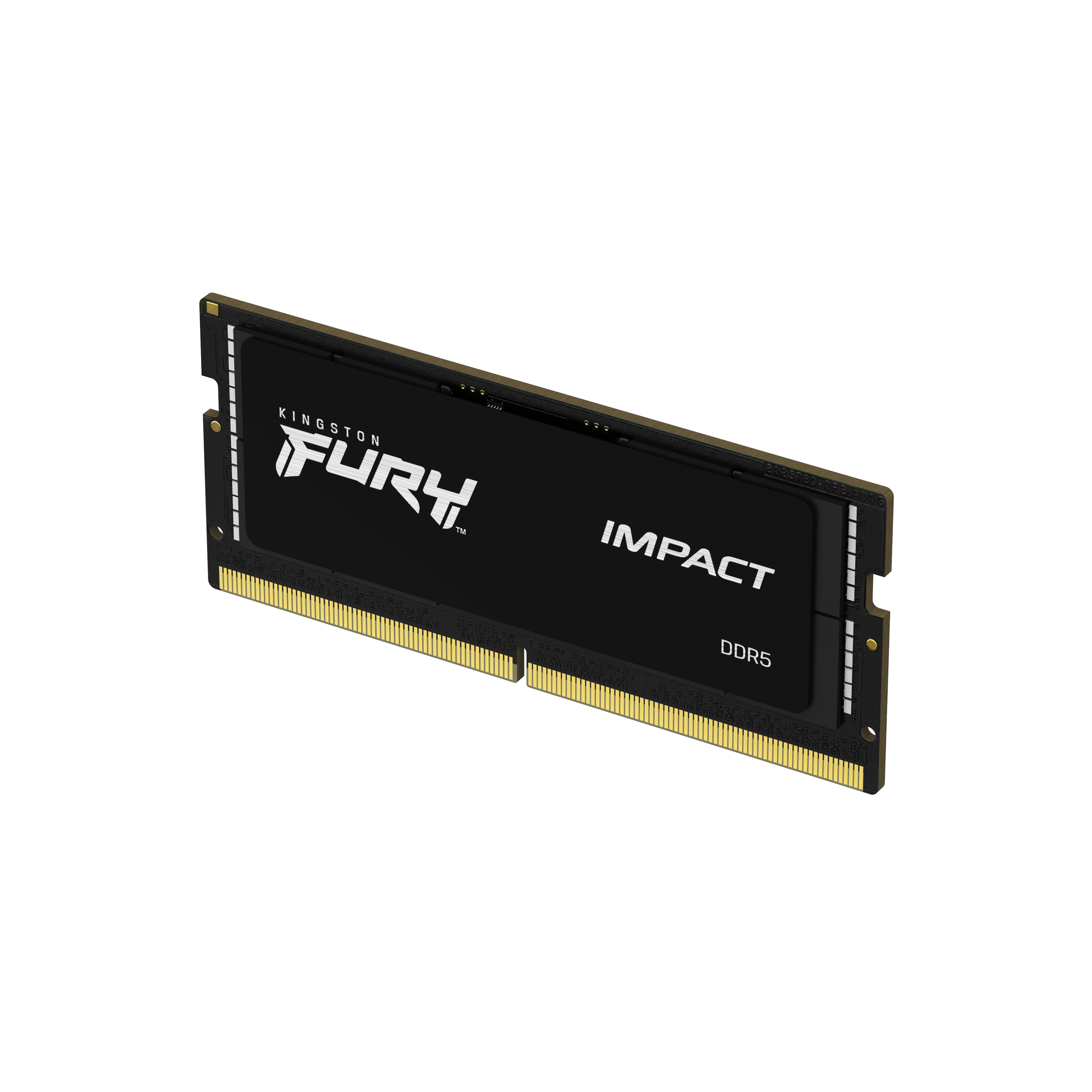 KINGSTON TECHNOLOGY  FURY Impact Black memoria 64 GB 2 x 32 GB DDR5 2400 MHz 