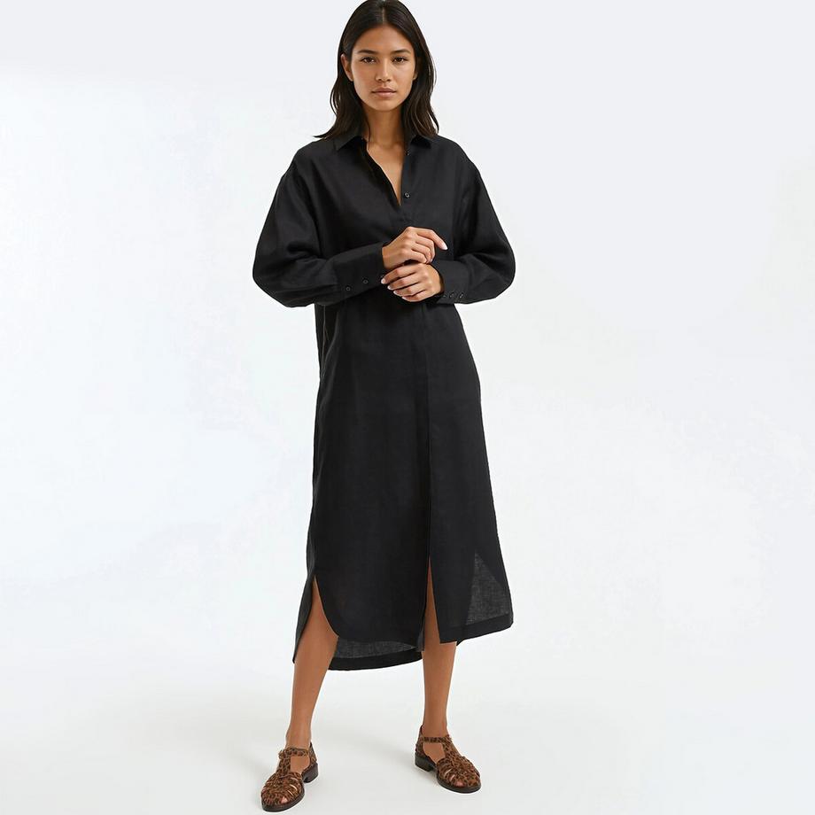 robe-chemise à coupe droite