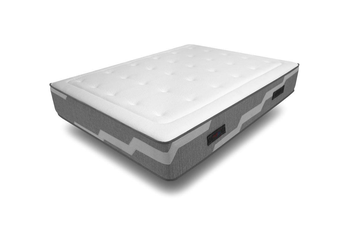 AB Matelas Matelas Select | 2 places avec 2 Oreillers au Carbone 70x40cm | Ressorts et mémoire | 26 cm  