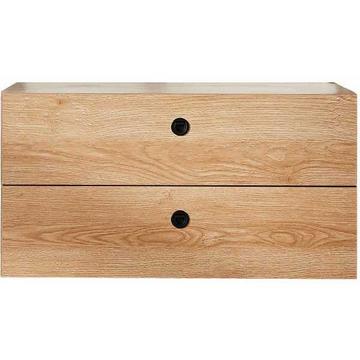 Cassettiera per ripiano largo naturale 80x44