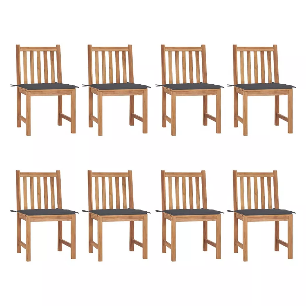 VidaXL - Chaise de jardin bois, One Size, Gris