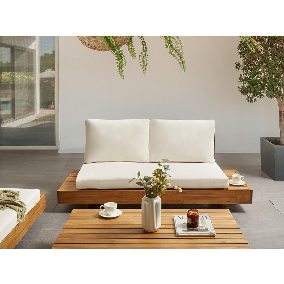 Beliani 2 Sitzer Sofa aus zertifiziertes Akazienholz  MARETTIMO  